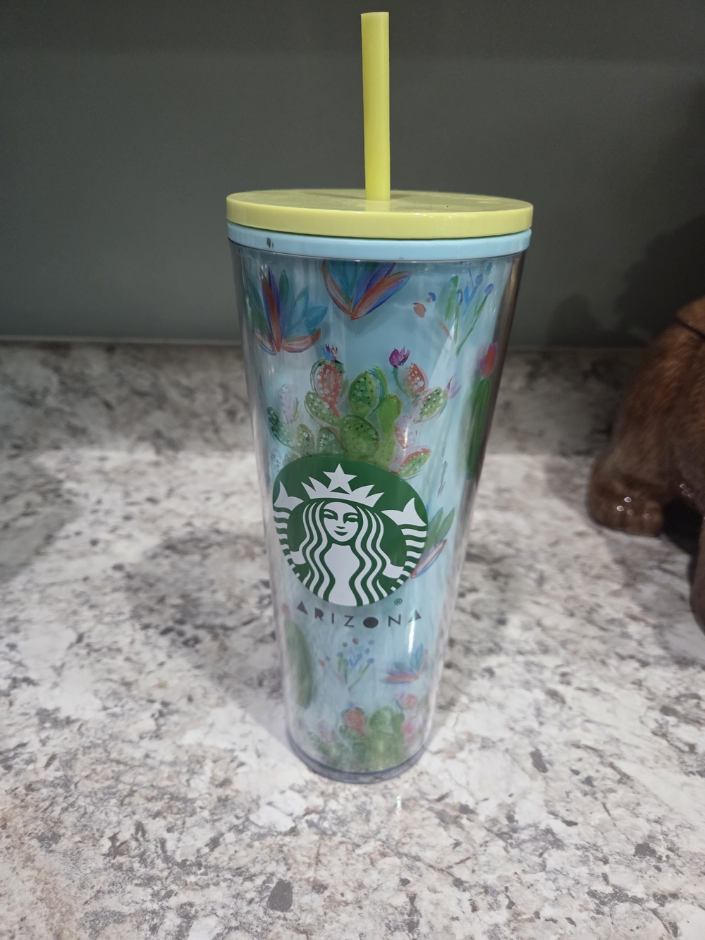Starbucks Arizona Been There Spring Cactus Acrylic ColdCup TumblerVenti 24oz NWT